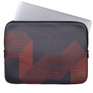 Orange coole, trendige Dekoration Laptopschutzhülle