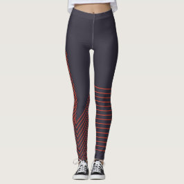 Orange coole, trendige Dekoration Leggings