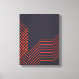 Orange coole, trendige Dekoration Leinwanddruck