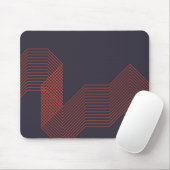 Orange coole, trendige Dekoration Mousepad (Mit Mouse)