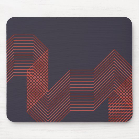 Orange coole, trendige Dekoration Mousepad (Vorne)