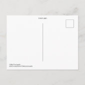 Orange Coral Abstract Postcard Postkarte (Rückseite)