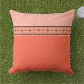 Orange Coral and Pink Patio Kissen (Gras)