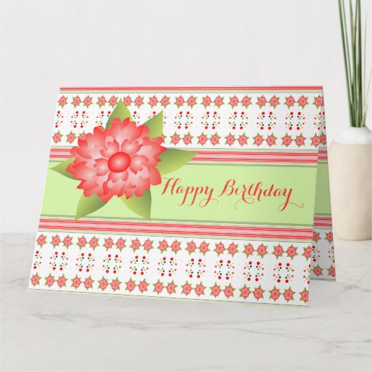 Orange Coral Flows Karte (Vorderseite)