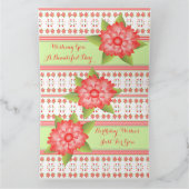 Orange Coral Flows Karte (Innenseite)