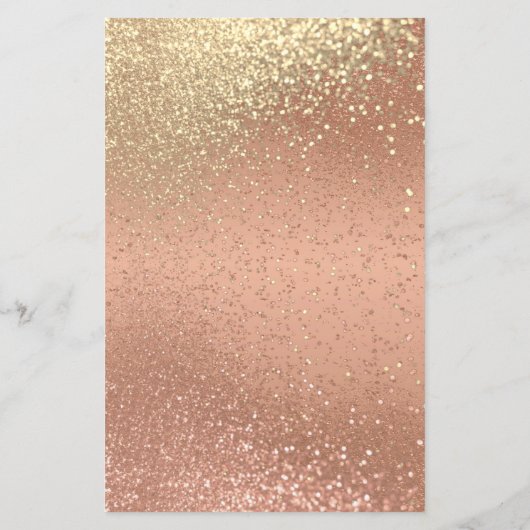 Orange Coral & Gold Glitzer - Programm (Rückseite)