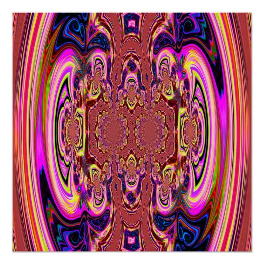 Orange Cosmic Spectacular Perfect Poster (Vorderseite)