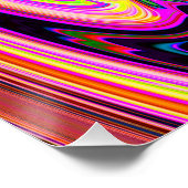 Orange Cosmic Spectacular Perfect Poster (Ecke)