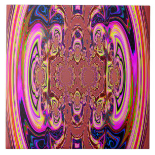 Orange Cosmic Spectacular Tile Fliese