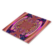 Orange Cosmic Spectacular Tile Fliese (Seite)