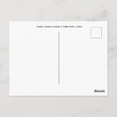 Orange Cosmos Blume & Riesenrad: Tokyo Postca Postkarte (Rückseite)