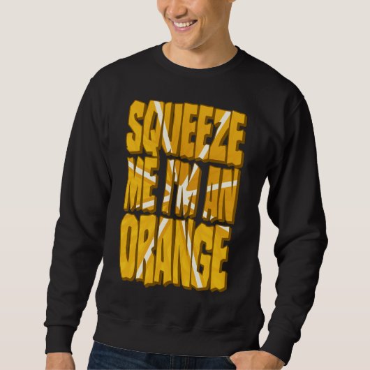 Orange Costume Funny Halloween Citrus Frucht Slice Sweatshirt (Vorderseite)