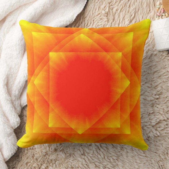 Orange Cotton Throw Kissen 20" (Decke)