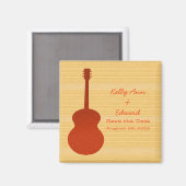 Orange Country Gitarre speichern Datum Magnet (Vorderseite/Rückseite)