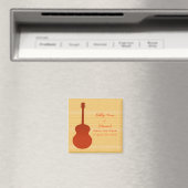 Orange Country Gitarre speichern Datum Magnet (In Situ (Geschirrspüler))