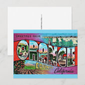 Orange County CA Postkarte (Vorne/Hinten)