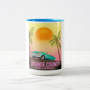 Orange County Kalifornien USA Zweifarbige Tasse
