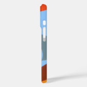 Orange Cowboy Boot Abstract Phone Case (Rückseite / Links)