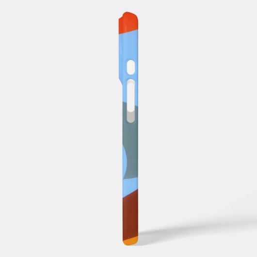 Orange Cowboy Boot Abstract Phone Case (Rückseite / Links)