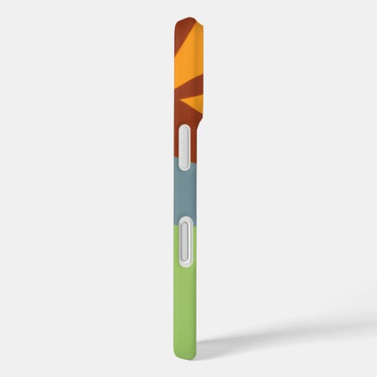 Orange Cowboy Boot Abstract Phone Case (Rückseite / Rechts)