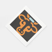 Orange Cows Head Paper Napkins Serviette (Ecke)