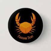 Orange Crab Button (Vorderseite)