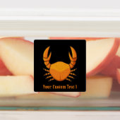 Orange Crab Etiketten (Befestigt)