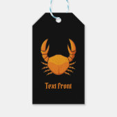 Orange Crab Geschenkanhänger (Vorderseite)
