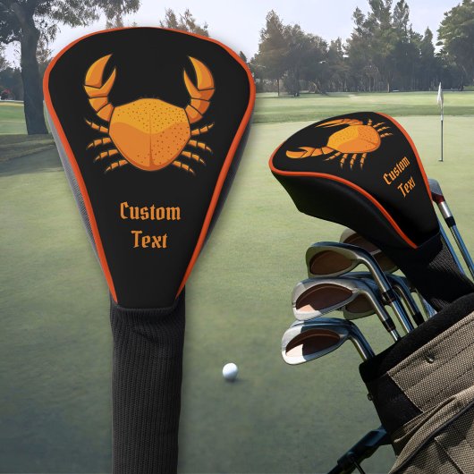 Orange Crab Golf Headcover