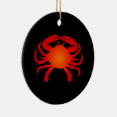 Orange Crab Keramik Ornament (Rechts)