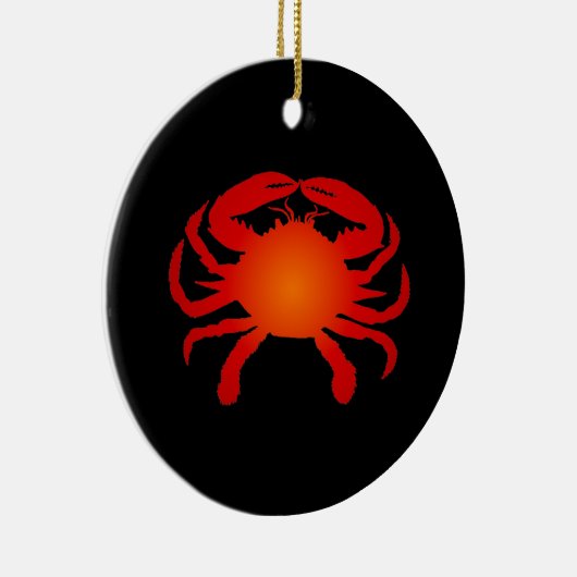 Orange Crab Keramik Ornament (Rechts)