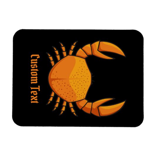 Orange Crab Magnet (Horizontal)