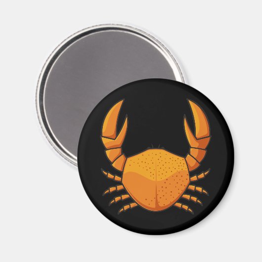 Orange Crab Magnet (Vorderseite/Rückseite)