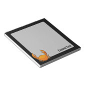 Orange Crab Notizblock (angewinkelt)