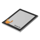 Orange Crab Notizblock (Rotiert)