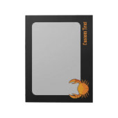 Orange Crab Notizblock (Rotiert)