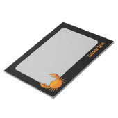 Orange Crab Notizblock (angewinkelt)