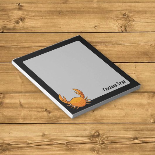 Orange Crab Notizblock