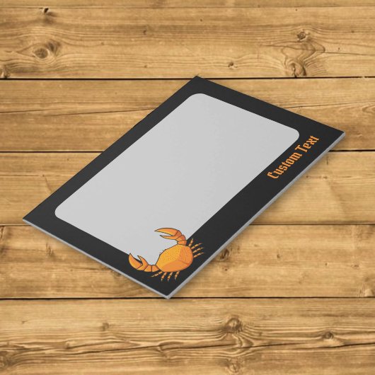 Orange Crab Notizblock
