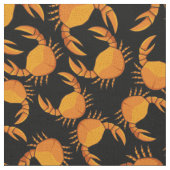 Orange Crab Pattern Stoff (Nahaufnahme)