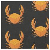Orange Crab Pattern Stoff (Nahaufnahme)