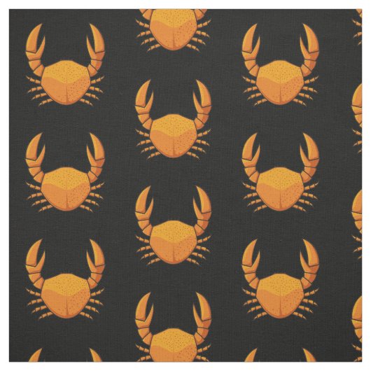 Orange Crab Pattern Stoff (Muster)