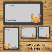Orange Crab Post-it Klebezettel