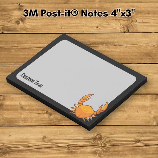 Orange Crab Post-it Klebezettel