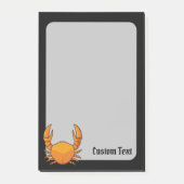 Orange Crab Post-it Klebezettel (Vorderseite)
