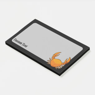 Orange Crab Post-it Klebezettel