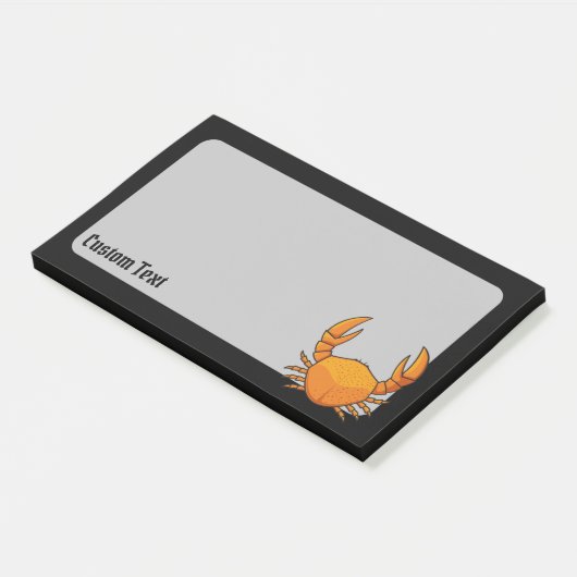 Orange Crab Post-it Klebezettel (angewinkelt)
