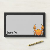 Orange Crab Post-it Klebezettel (Auf Schreibtisch)