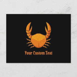 Orange Crab Postkarte
