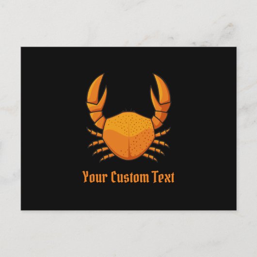 Orange Crab Postkarte (Vorderseite)